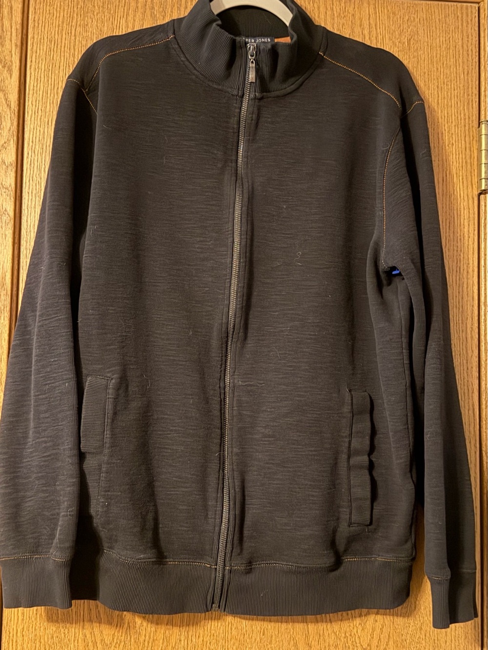 Cooper Jones Men's Black Full-Zip Sweater Jacket LT Large Tall